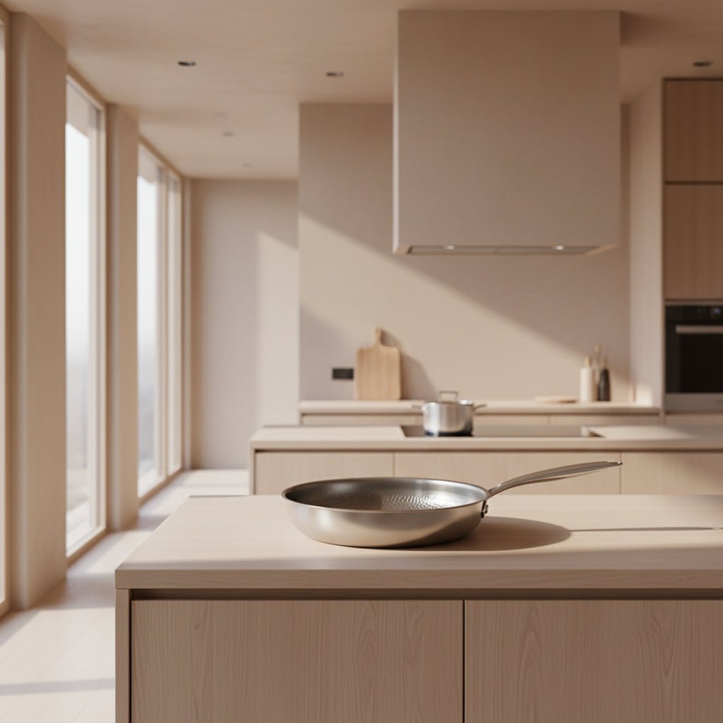 Titan frying pan – hammered surface, naturally non-stick for induction and daily use in the kitchen