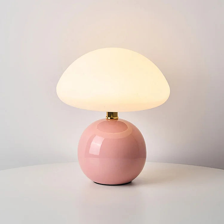 Champignon Bordlampe i Keramik – LED med 3 Lystoner