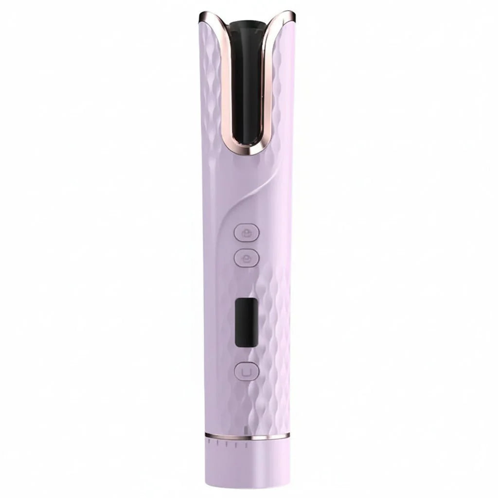 Wireless Hair Dryer – Ceramic, Automatic Curling Iron with LCD Screen for Home or Travel