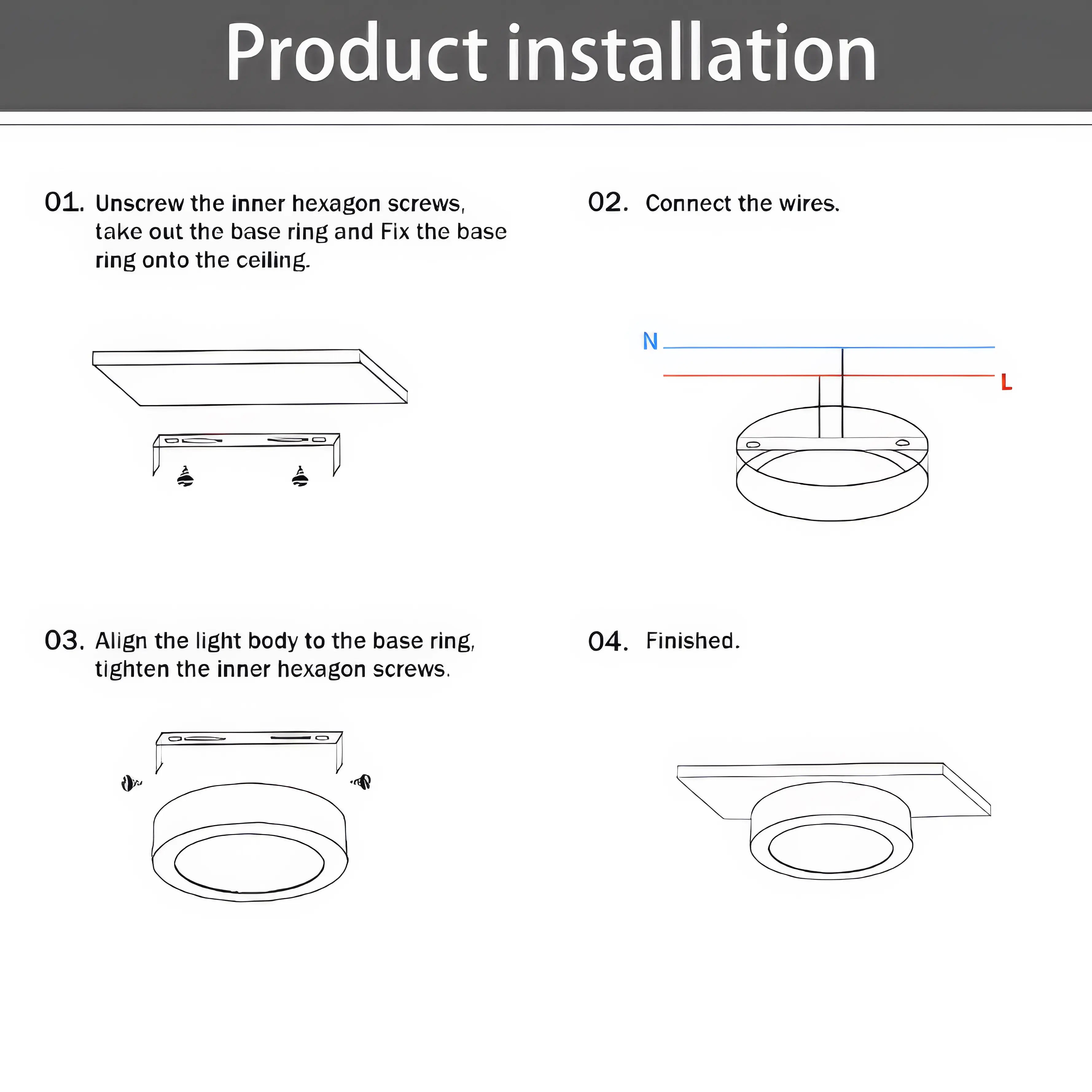 Ultratynd LED Indbygningsspot – Energibesparende Loftbelysning