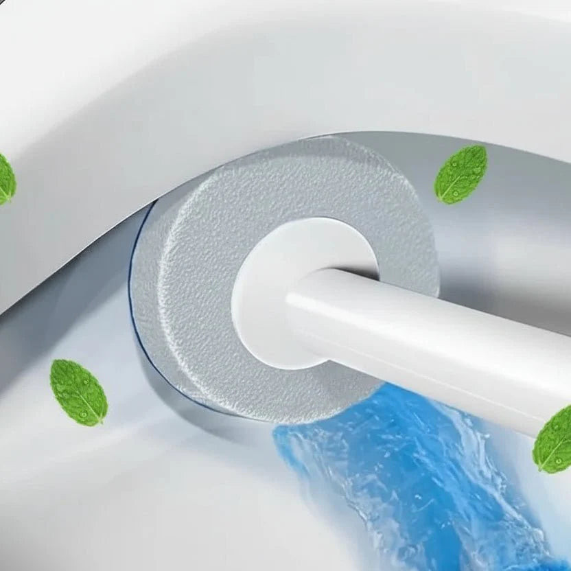 Engangs Toilet Rengøringsmiddel – Plast, Hygiejnisk System med Holder til Badeværelsesvedligeholdelse
