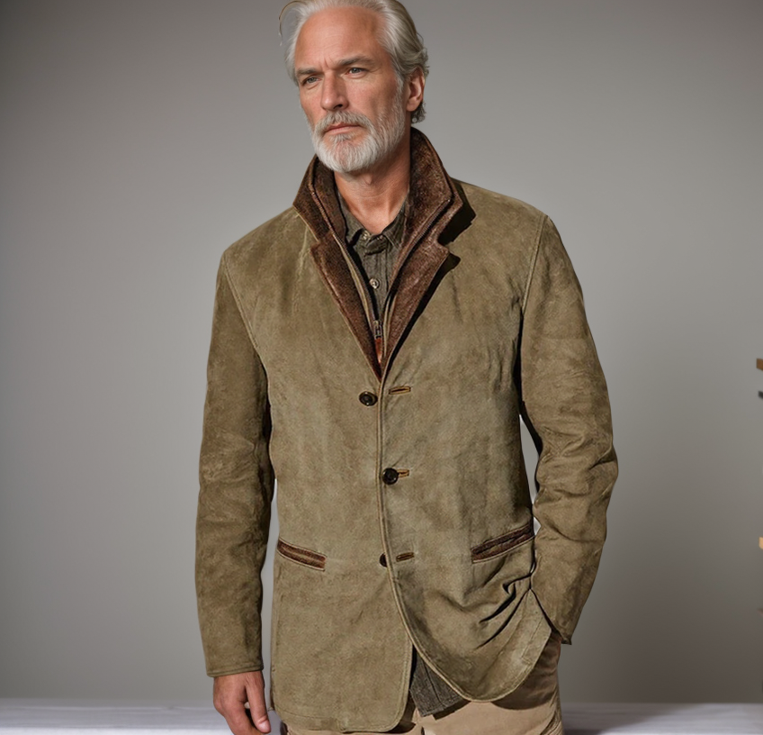 Herre Vinterjakke med Lagdelt Krave - Smart Casual