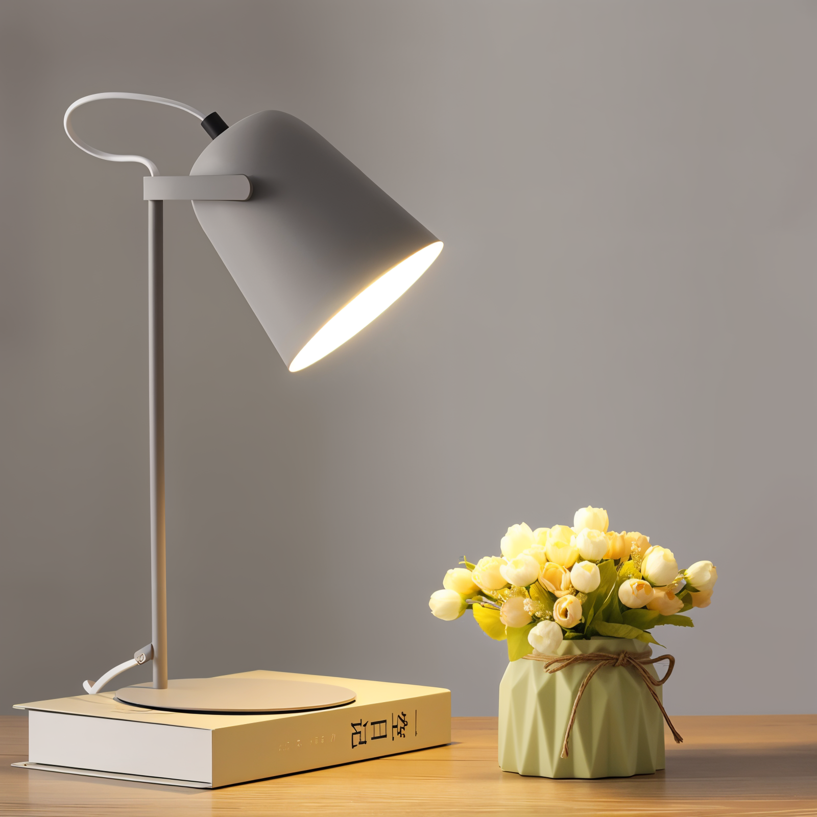 Bordlampe Skandinavisk Design – Justerbar Arm i Farverigt Macaron-Look