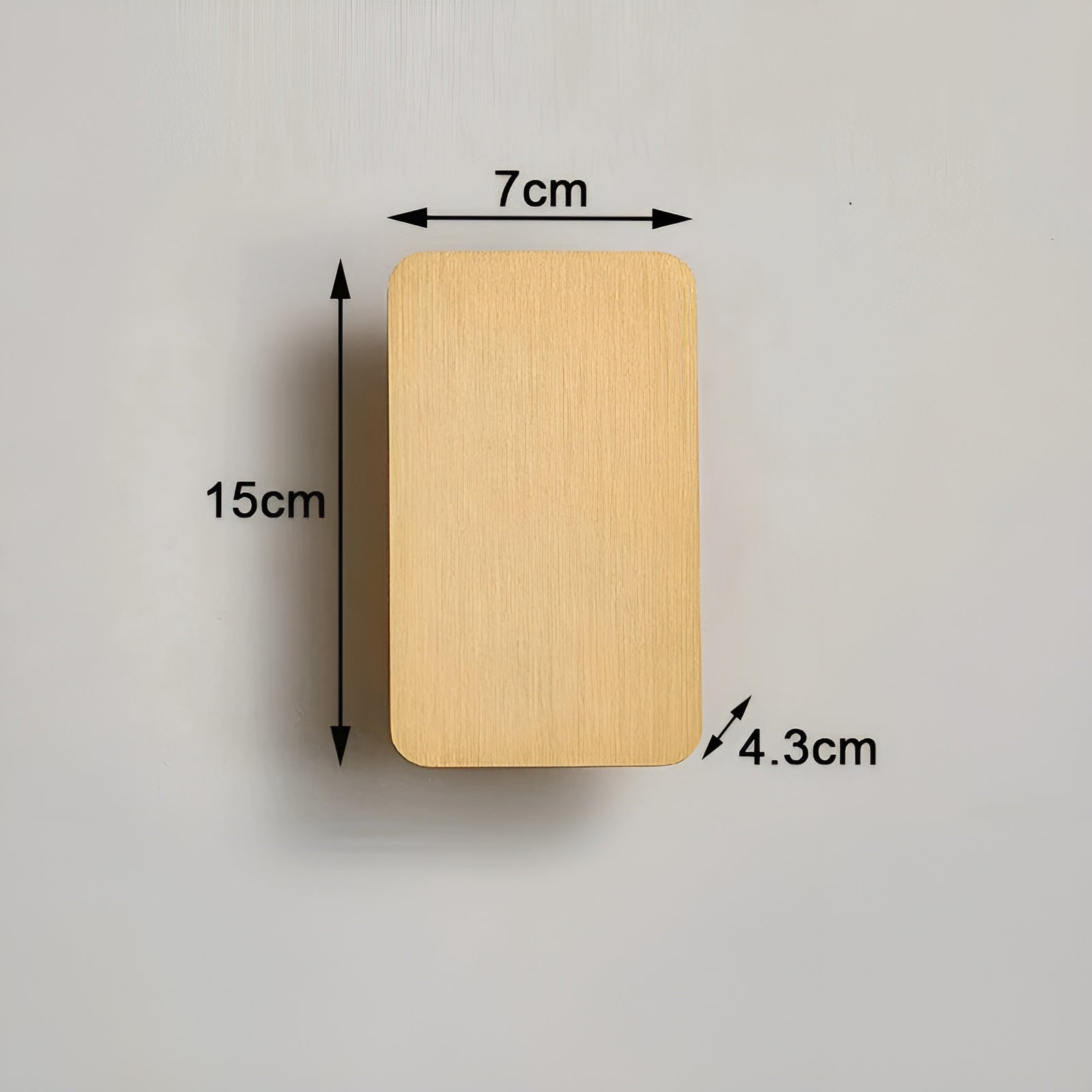 Wall lamp – Aluminum, Straight Rectangular Design with Warm Light for Living Room or Bedroom