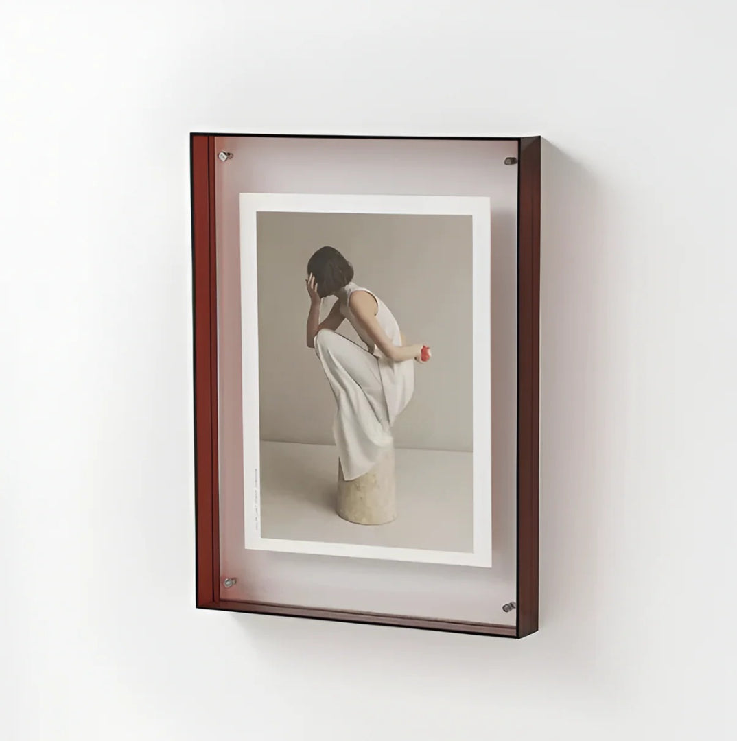 Acrylic Photo Frame – Transparent, Minimalist Design for Your Desk or as Wall Decor