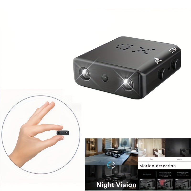 Full HD Mini Kamera – Kompakt, Infrarød Nattesyn og Bevægelsesdetektion til Hjemmeovervågning