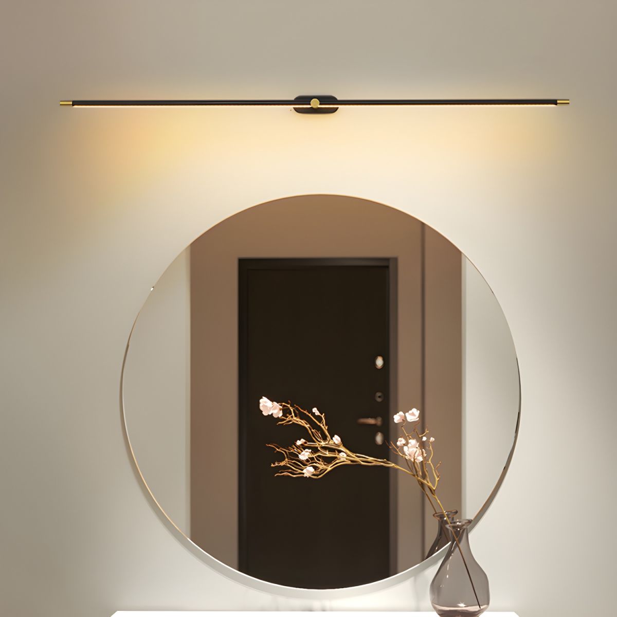 Wireless LED Wall Lamp – Aluminum, Minimalist Design for Living Room, Bedroom, or Office