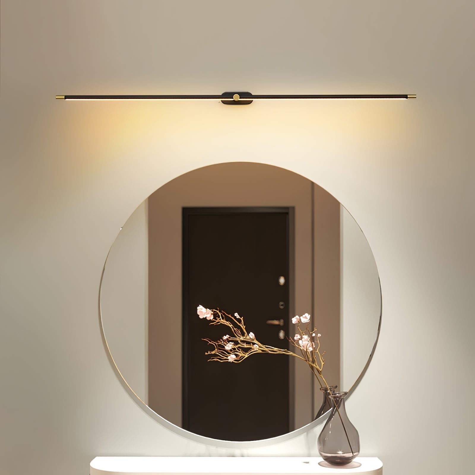 Wireless LED Wall Lamp – Aluminum, Minimalist Design for Living Room, Bedroom, or Office