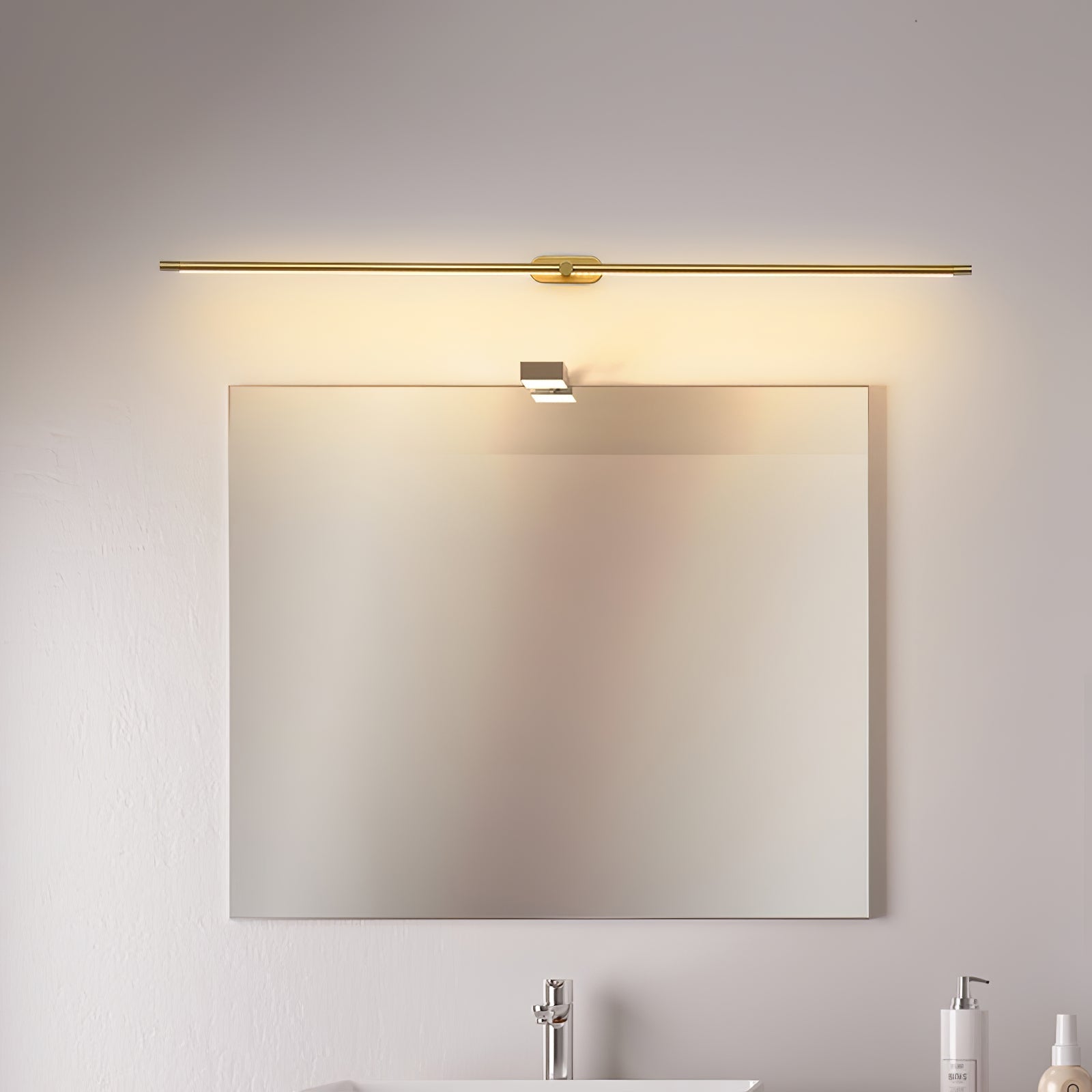 Wireless LED Wall Lamp – Aluminum, Minimalist Design for Living Room, Bedroom, or Office