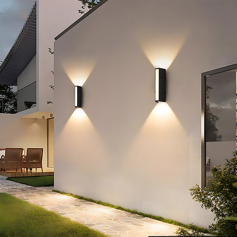 LED wall lamp – Modern, weatherproof design for garden or terrace with strong lighting up to 3000 lumens