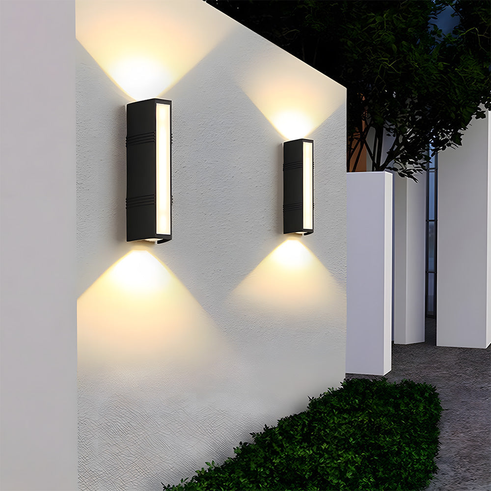 LED wall lamp – Modern, weatherproof design for garden or terrace with strong lighting up to 3000 lumens