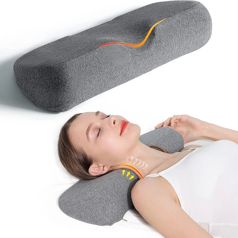 Ergonomic Neck Support Pillow – Memory Foam, Hypoallergenic Cover for Side and Back Sleepers