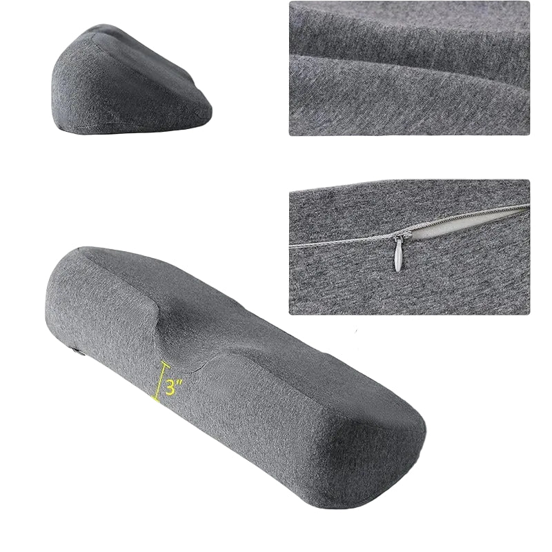 Almohada ergonómica de apoyo para el cuello – Espuma viscoelástica, funda hipoalergénica para quienes duermen de lado o boca arriba