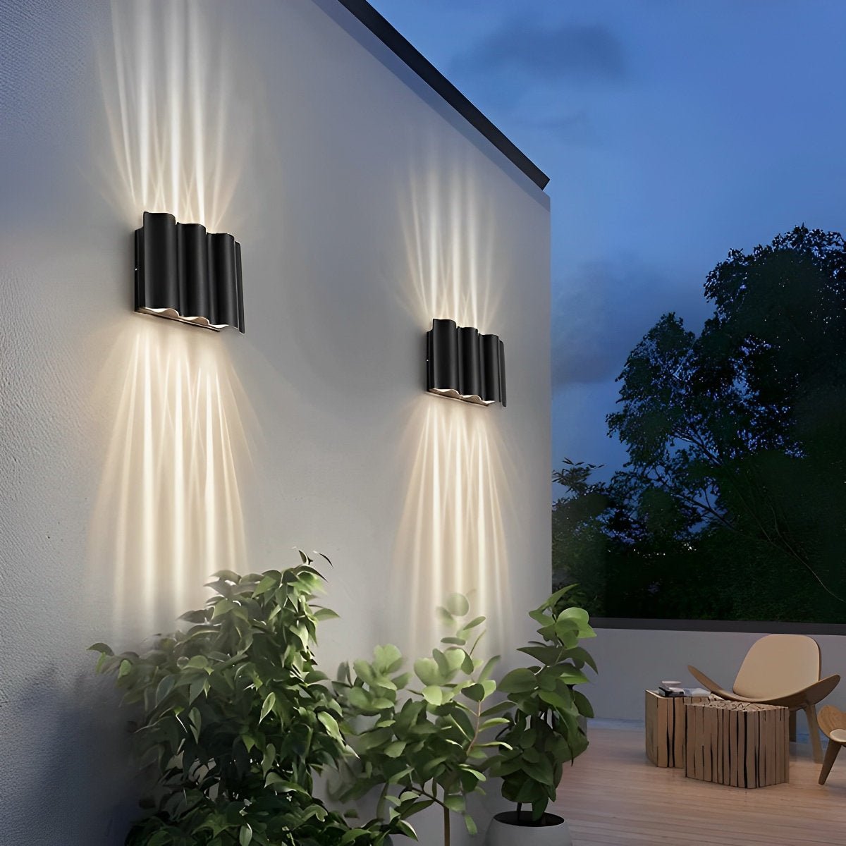 Wall Lamp for Outdoor Use – Aluminum, Modern Design for Terrace or Entrance