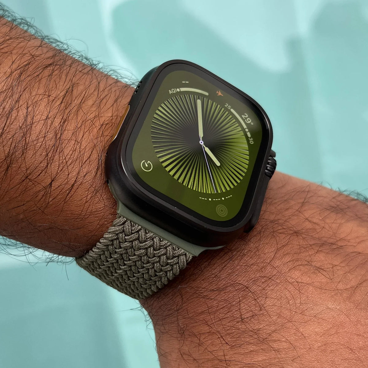Apple Watch Rem i Vævet Stof – Elastisk med Justerbart Spænde