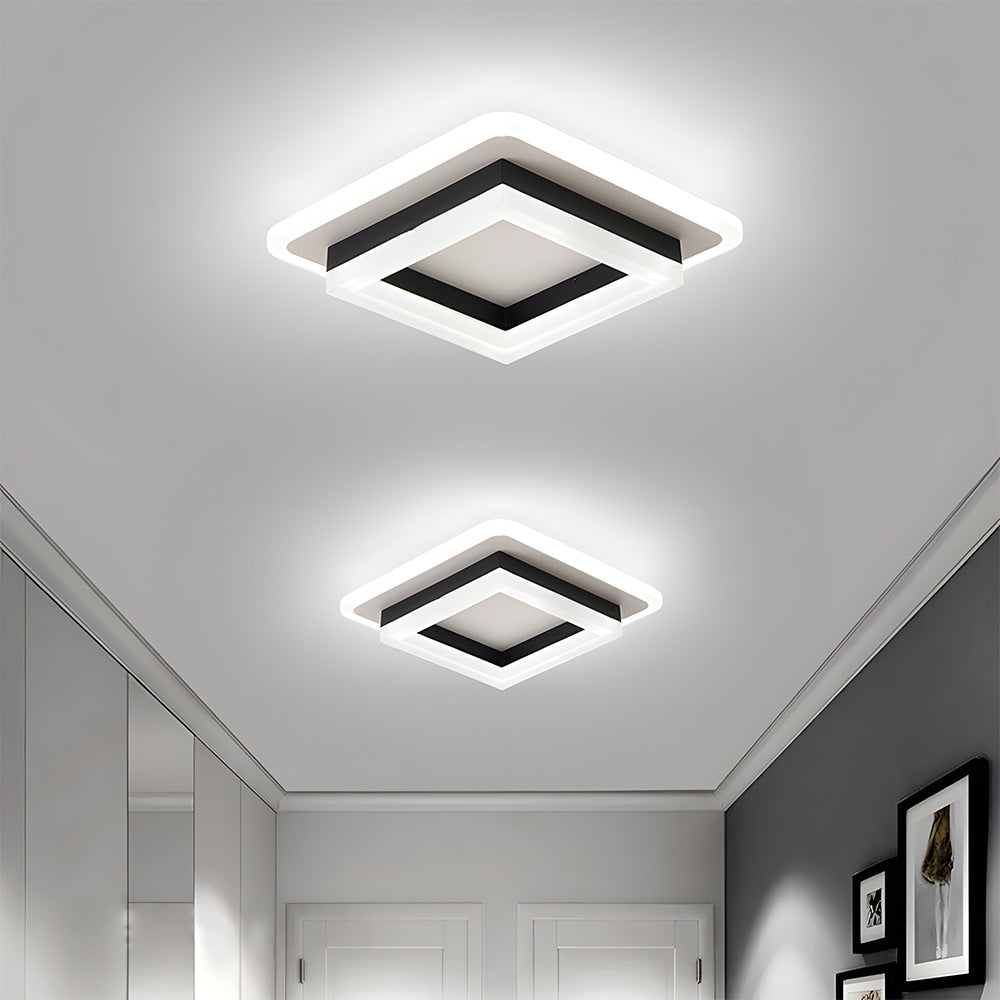 Loftlampe LED Kvadratisk – Moderne Lampe til Gang og Sovekamera
