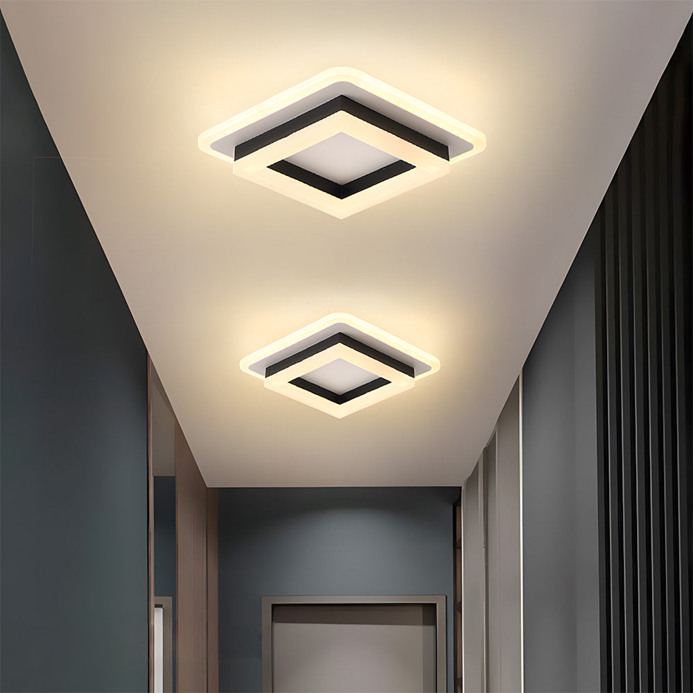 Loftlampe LED Kvadratisk – Moderne Lampe til Gang og Sovekamera