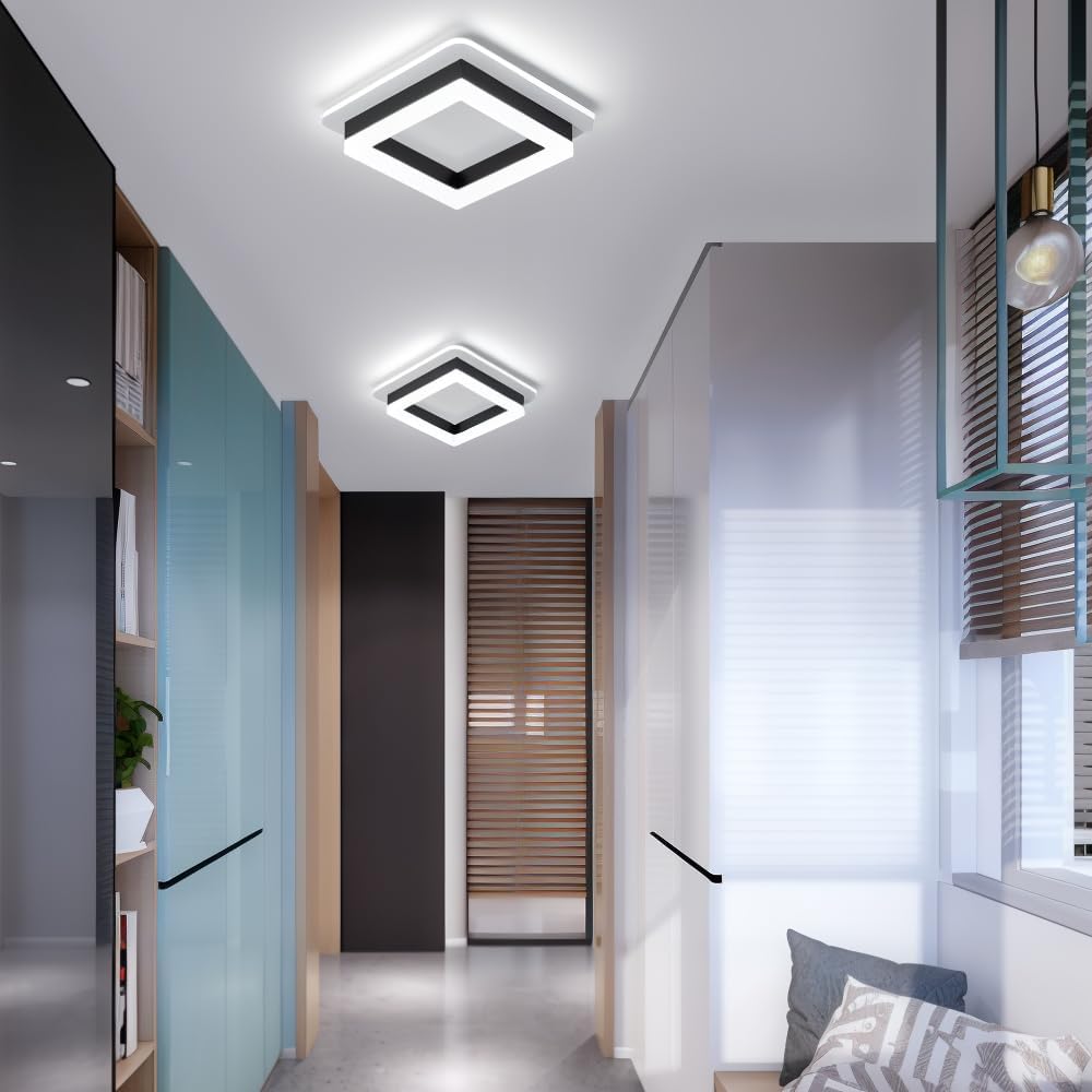 Loftlampe LED Kvadratisk – Moderne Lampe til Gang og Sovekamera