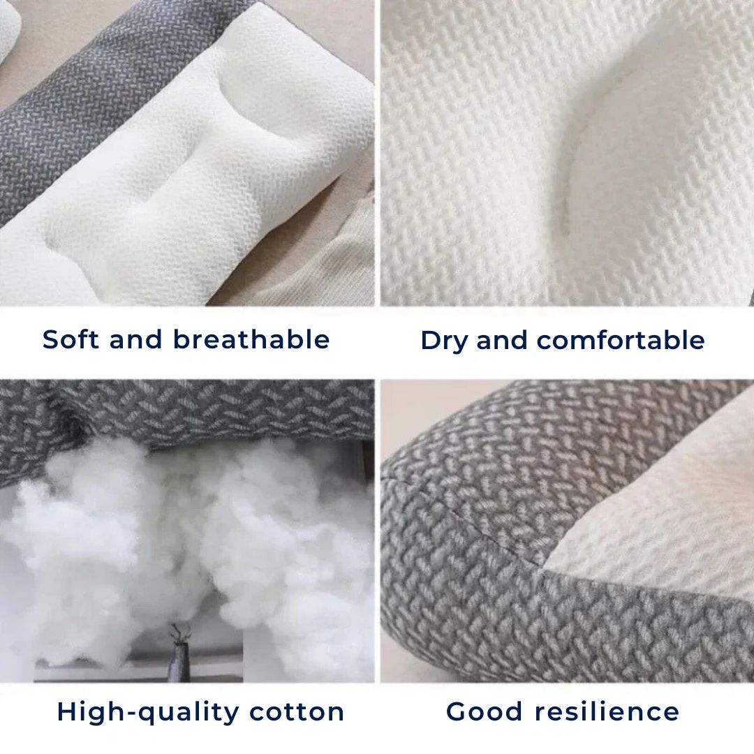 Ortopædiske Nakkepuder – Justerbare, Hvide for Forbedret Søvnkvalitet og Støtte