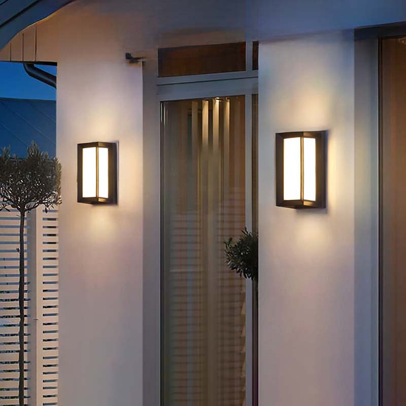 Udendørs Væglampe med Bevægelsessensor – Sort LED til Terrasse, Indgang og Have