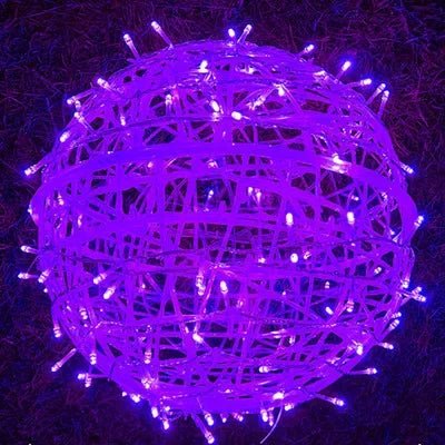 LED Light Balls – Rattan Pattern, Atmospheric Lighting for Indoor and Outdoor, Ideal for Garden Parties and Holidays