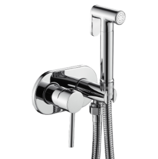 Hand Bidet Spray – Stainless Steel, Modern Design with Hot and Cold Water for Bathroom or Toilet