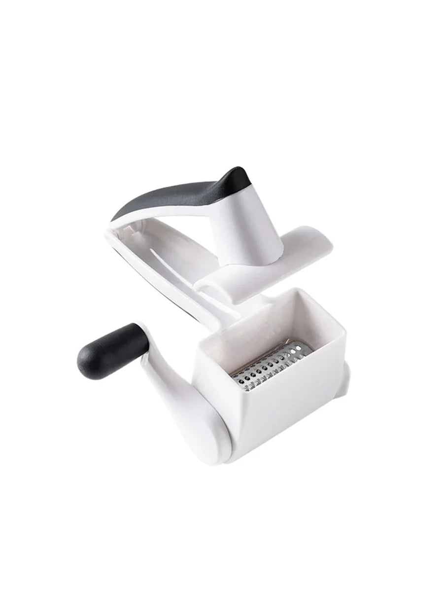 Rotary Ostegrater – Plast og Metal, Kompakt Design til Grøntsager og Ost i Køkkenet