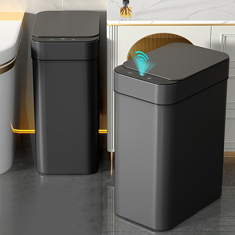 Automatic Trash Can – Black, Sensor Operation for Kitchen, Bathroom, or Office
