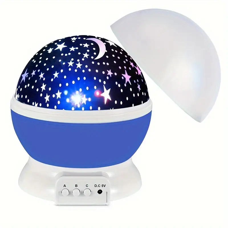 360° Galaxy Projector – Blue/Pink, Modern Design for Bedroom or Children's Room