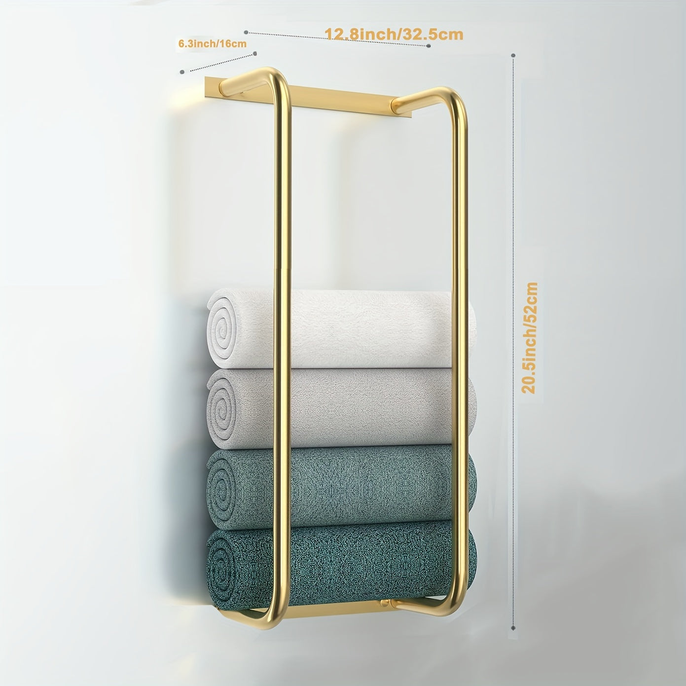 Håndklædehouder – Børstet RVS, Modern Design voor Badkamer of Gæstetoilet