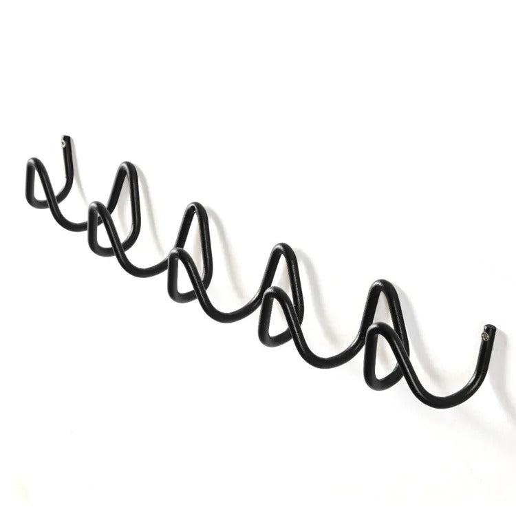 Wall Shelf – Black Wrought Iron, Modern Design for the Entryway, Bedroom, or Bathroom