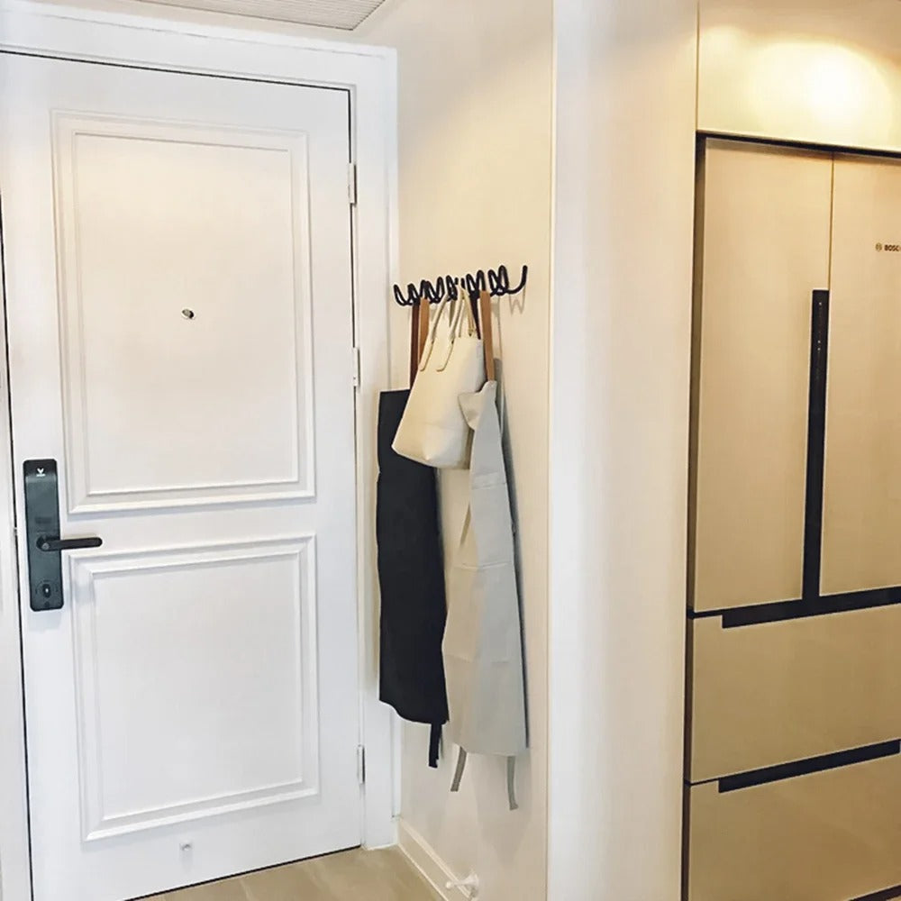 Wall Shelf – Black Wrought Iron, Modern Design for the Entryway, Bedroom, or Bathroom