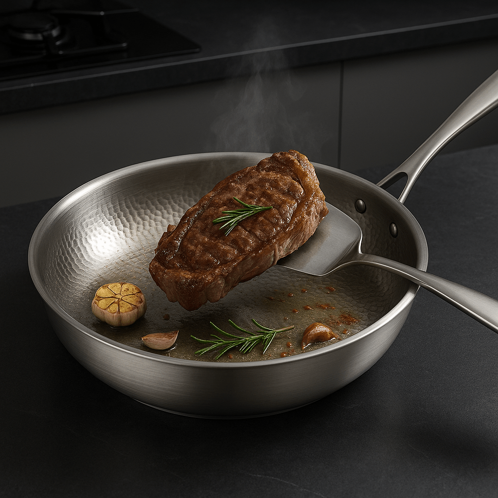 Titan Pan – Hammered Titan, 28 cm, Suitable for induction, gas, and oven, Durable kitchenware for any kitchen
