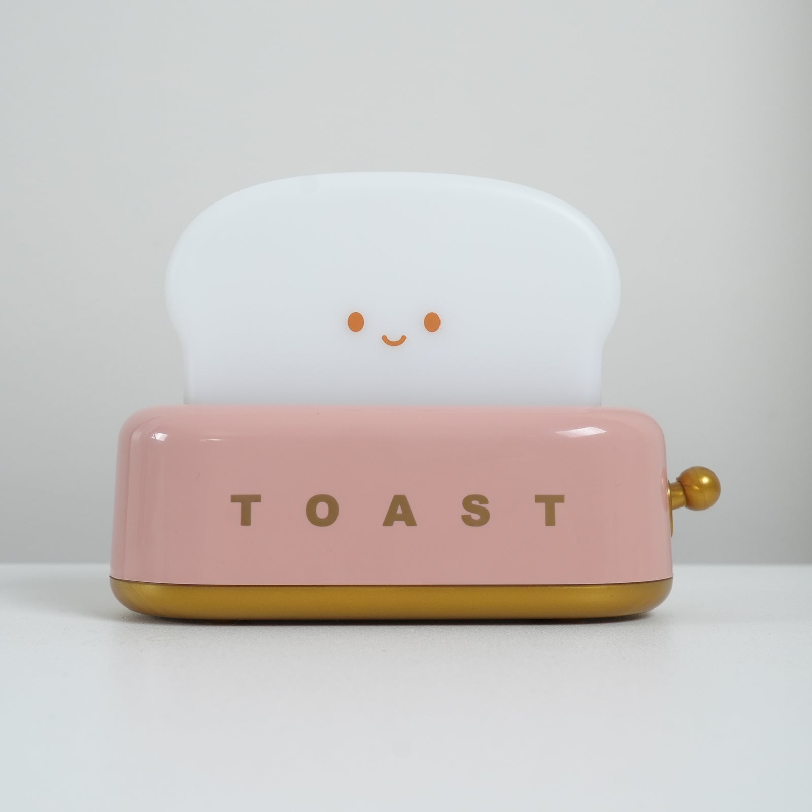 Toaster Night Light – Metal and Acrylic, Warm White for Bedroom or Student Housing Decoration