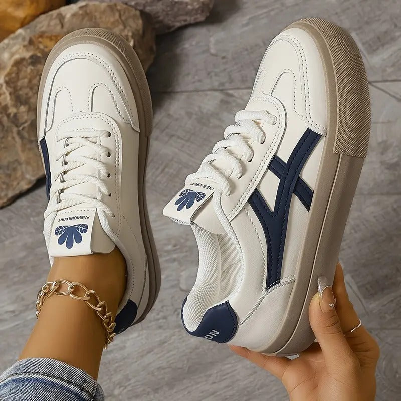 Dame Retro Sneakers med Komfortsål – Casual Design