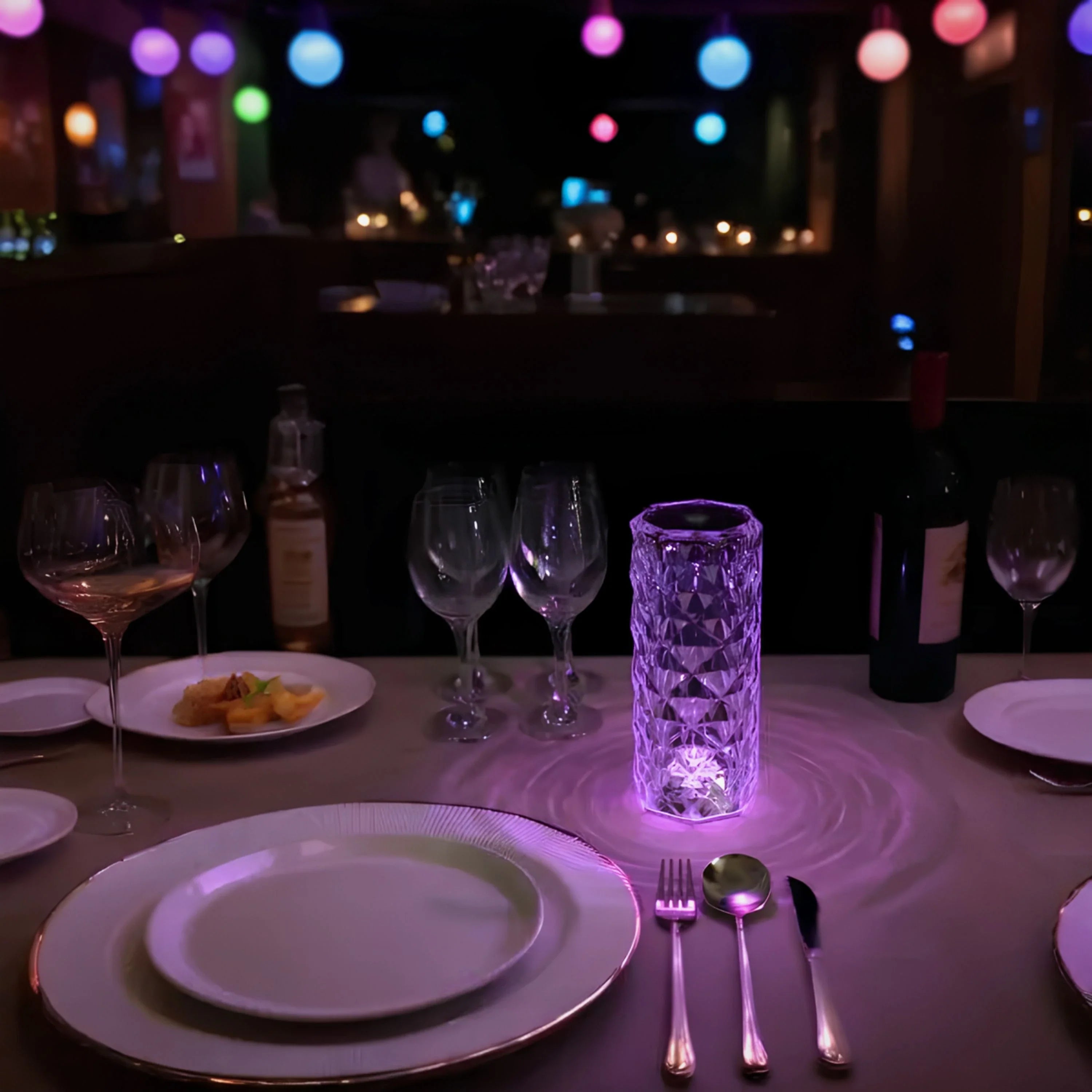 Table Lamp – Acrylic, Modern Design with 16 Colors and Dimmable Lighting for Living Room or Bedroom