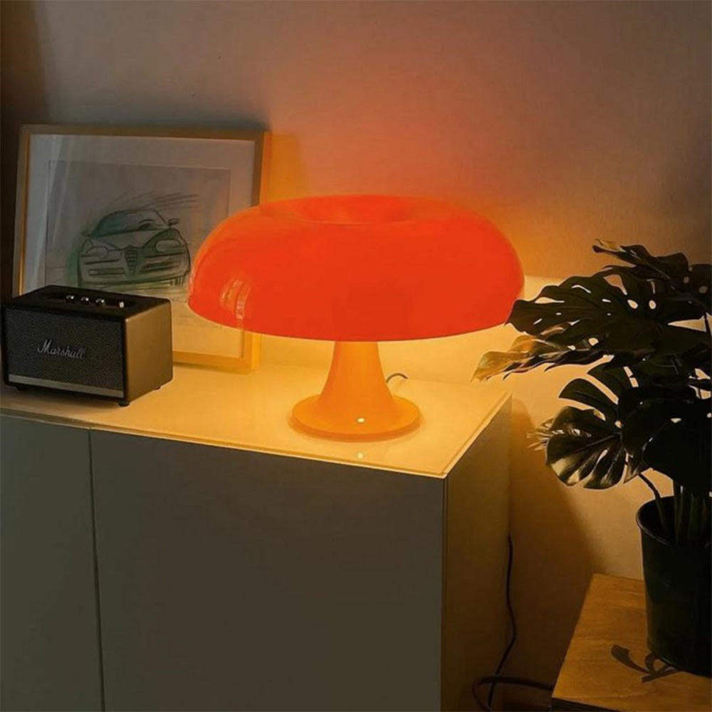 Retro Table Lamp – Dimmable Lamp in Iron and Glass for Living Room or Bedroom