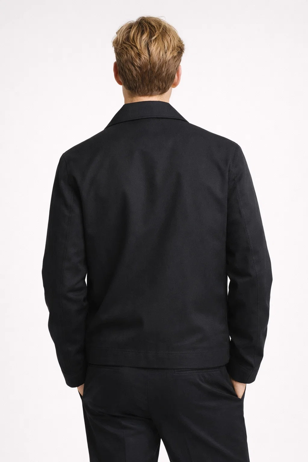 Herrejakke Business Casual med Ternet Foer – Afslappet Snit