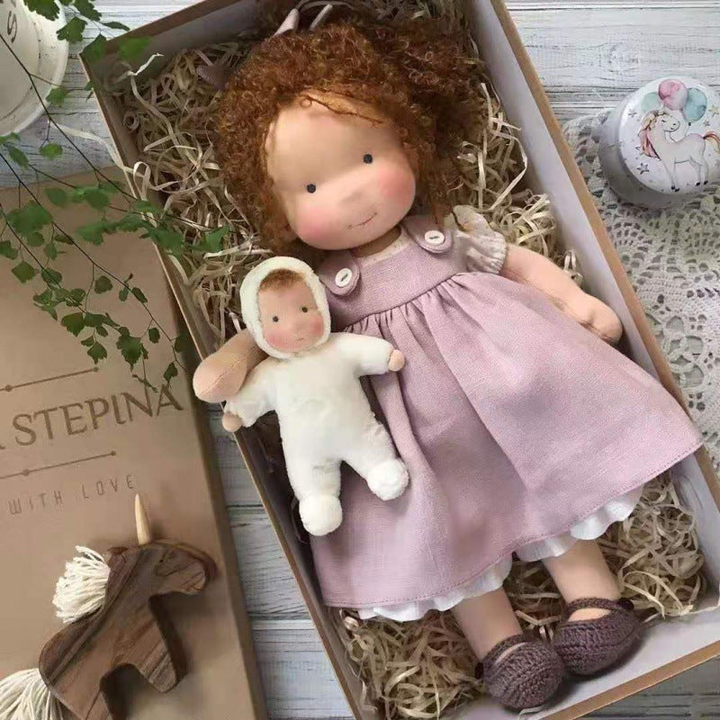 Waldorf Doll – Mohair Bouclé, Handmade for Creative Play for Children Ages 3 and Up