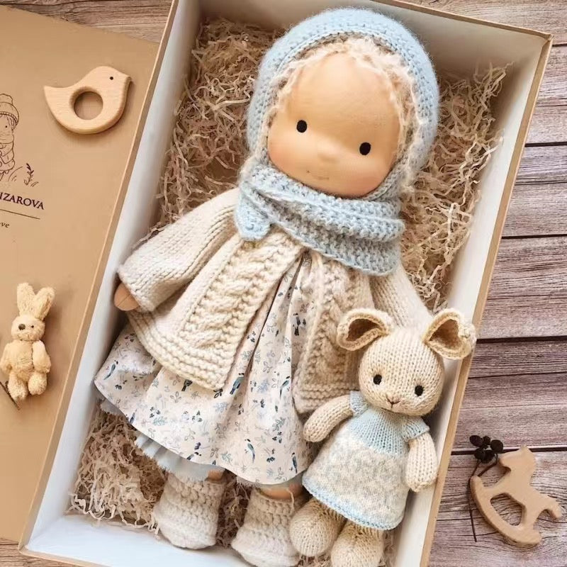 Waldorf Doll – Mohair Bouclé, Handmade for Creative Play for Children Ages 3 and Up
