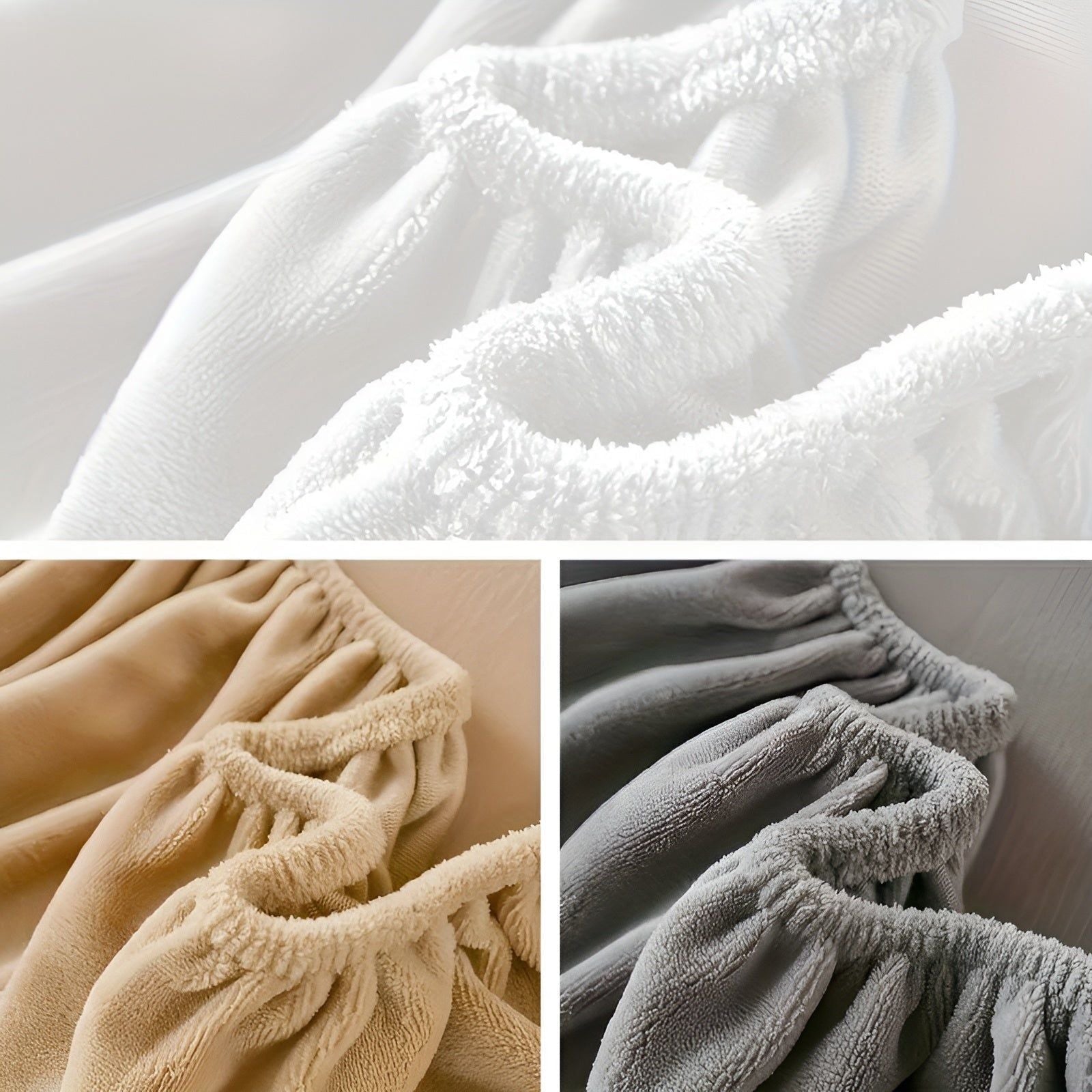 Flannel Sheet Set – Milk Flannel, Beige, Stylish Design for Bedroom or Guest Room