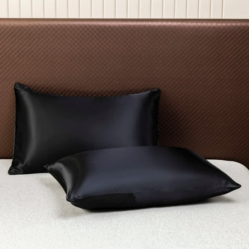 Satin Layer Set – Lightweight, Cooling Satin in Soft Blue for Comfortable Sleep in the Bedroom