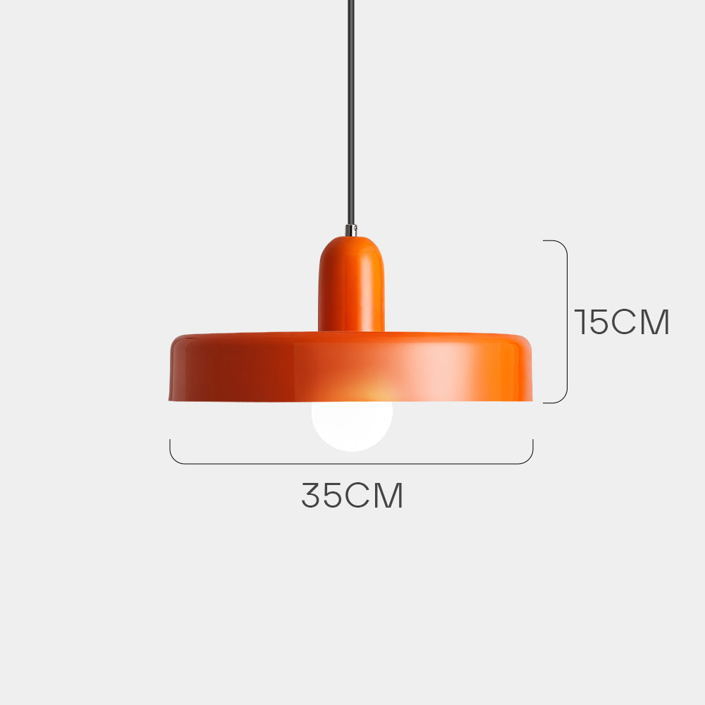 Pendant lamp - Modern design lamp in colorful iron for the dining table, kitchen, or living room.