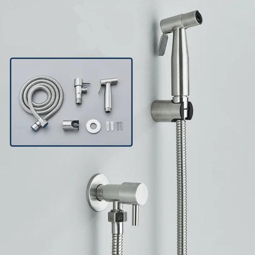 Bidet Hand Shower – Stainless Steel, Modern Design with 1.2 m Hose for Hygienic Use in the Bathroom
