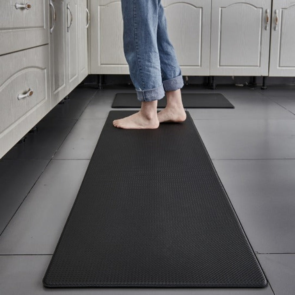 Non-Slip Kitchen Mat – Black PVC, Ergonomic Design for Comfort in the Kitchen