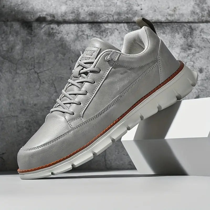 Herre Sneakers i Ægte Læder – Ortopædisk Indlægssål