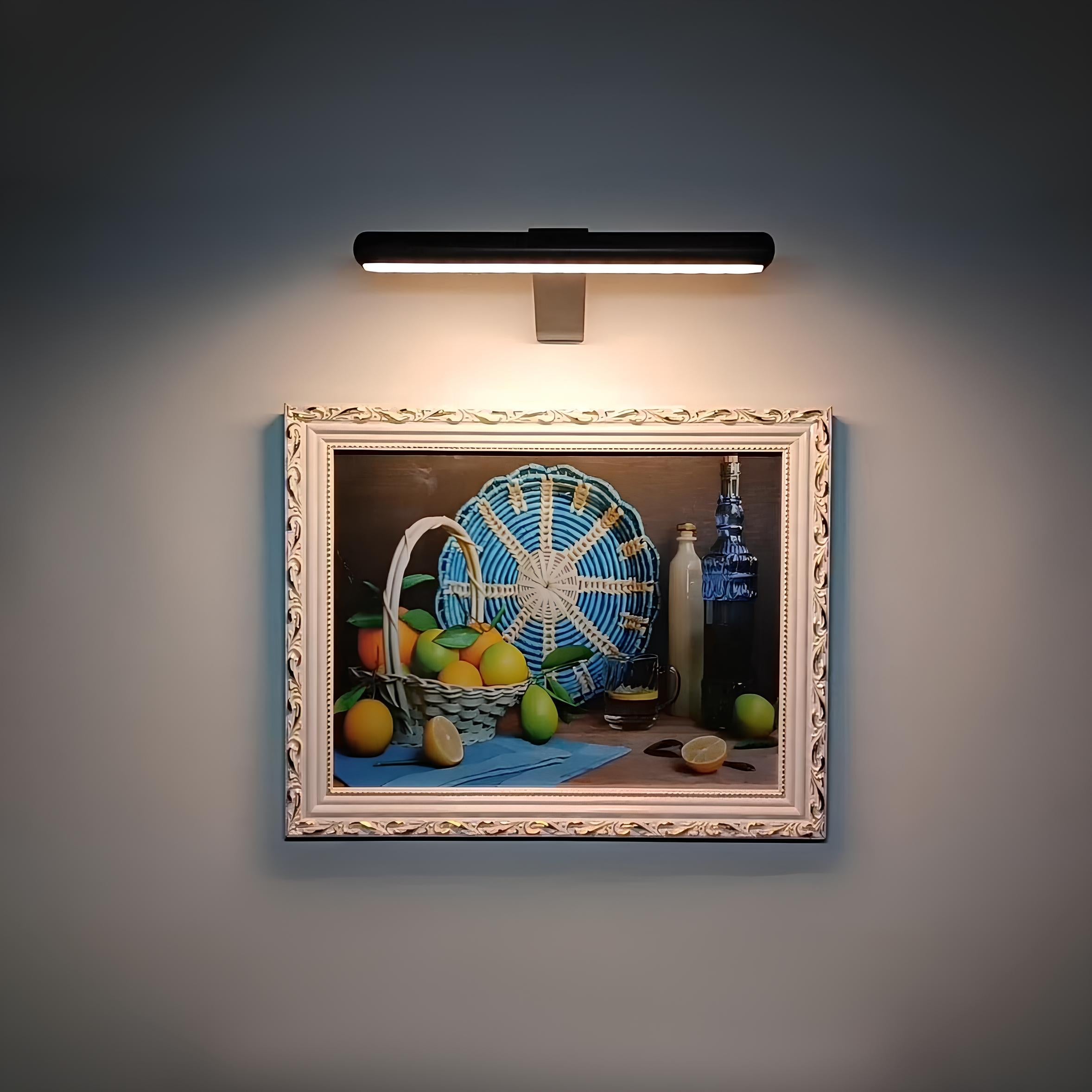 Wireless Wall Lamp – Aluminum, Modern Design with Dimmable Lighting for Artwork and Decor