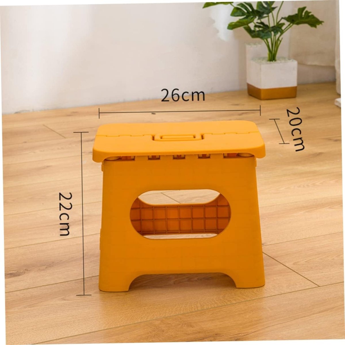 Folding Step Ladder – Durable Plastic, Compact Design for the Kitchen or Bathroom