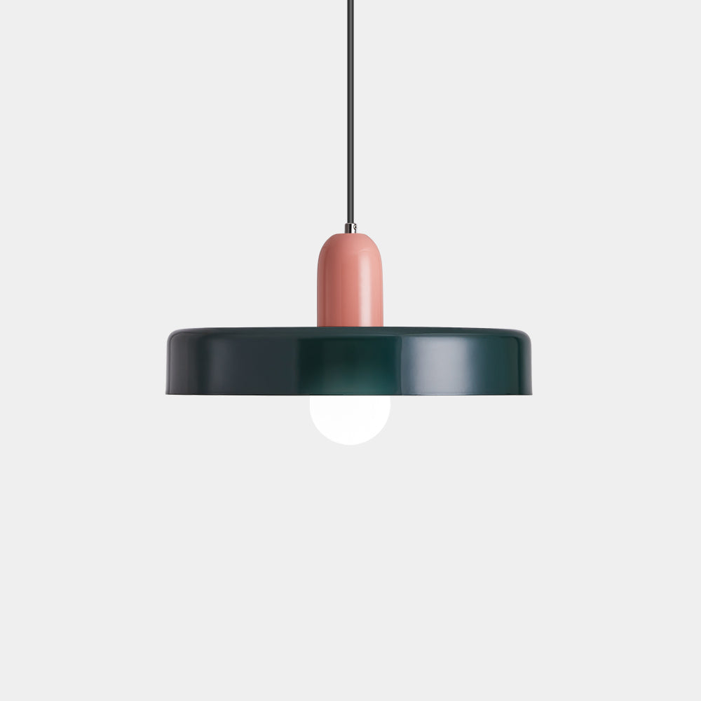 Pendant lamp - Modern design lamp in colorful iron for the dining table, kitchen, or living room.