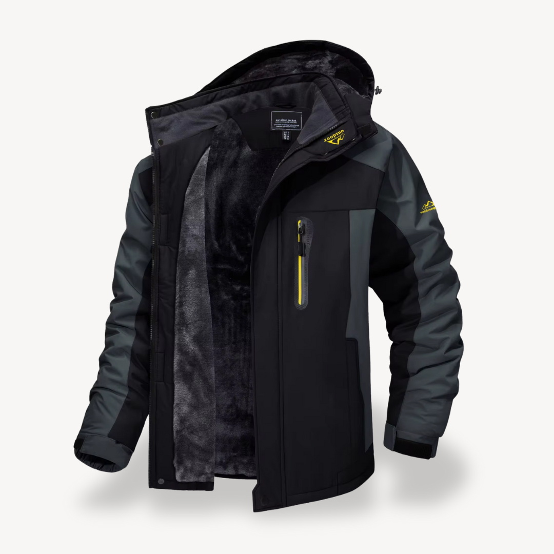 Todd | Men's Hooded Fleece Lined Winter Jacket - Image 6